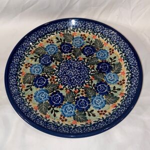 Nwot Polish Pottery Unikat Salad/ bread plate
